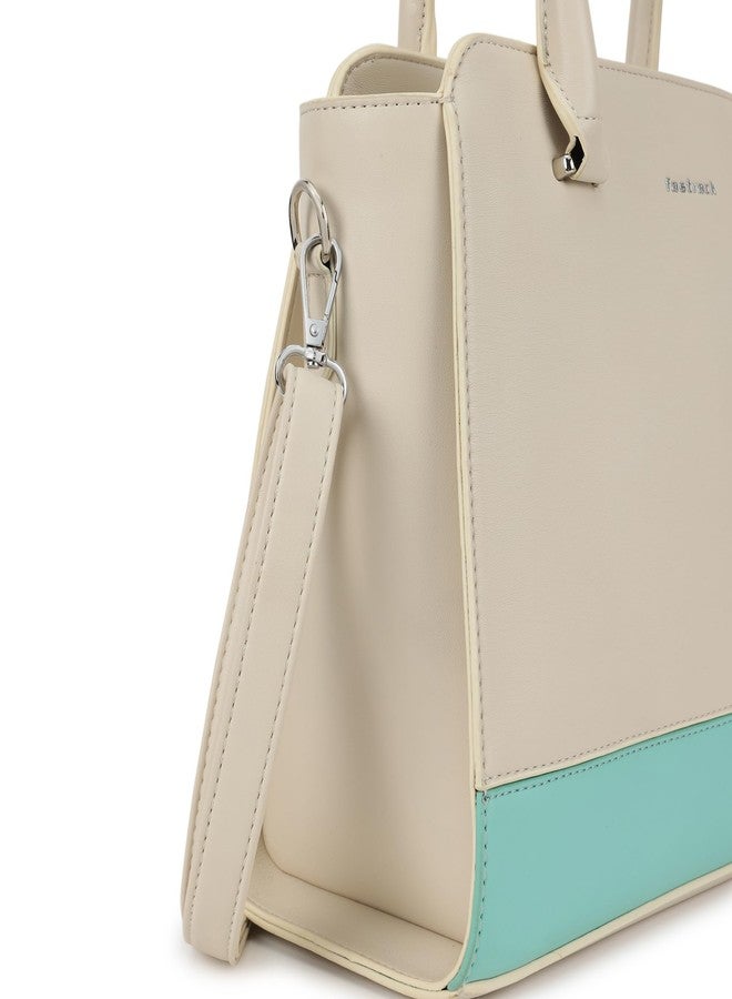 Fastrack Satchelplay Handbag| Faux-Leather Women's Bag | Structured Bag with Top Handles & Adjustable Strap | Office, College & Casual Daily Use - Image 4